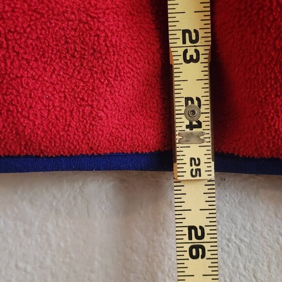 Patagonia Synchilla Vest Mens Small Red Blue Fleece Full Zip Retro Outdoor S - Picture 7 of 8